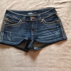 Denim shorts